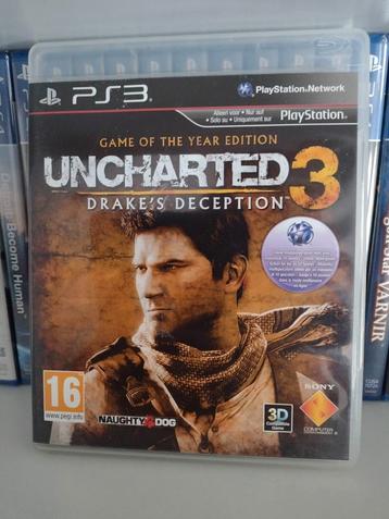 Jeu PS3 "Uncharted 3 : Drake's Deception" (bon état)