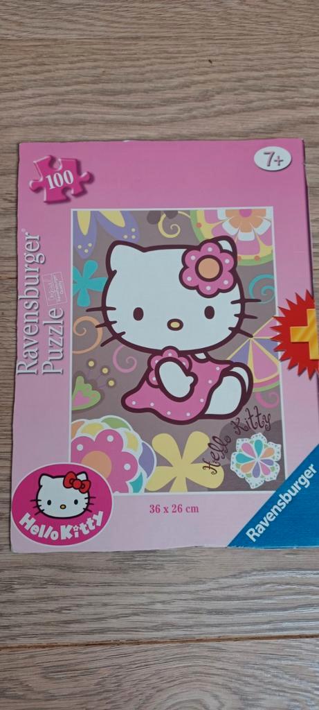 Ravensburger puzzel Hello Kitty 100 stuks 7+, Kinderen en Baby's, Speelgoed | Kinderpuzzels, Gebruikt, Meer dan 50 stukjes, Ophalen