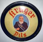 Emaille Krüger Pils bierplateau, Verzamelen, Verzenden, Gebruikt