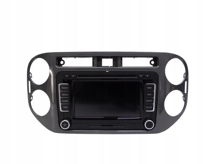 VW Tiguan I 07-15 radio navigatie RNS510 scherm 1T0035680H o, Auto-onderdelen, Overige Auto-onderdelen, Volkswagen, Gebruikt, Ophalen of Verzenden