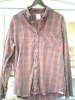 Herenhemd - Lange mouwen (Lee) XL Donkerrood geruit, Kleding | Heren, Overhemden, Ophalen of Verzenden, Zo goed als nieuw, LEE