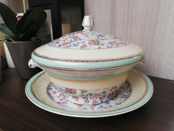 Prachtige grote dekschaal Charles Field Haviland - Limoges., Antiek en Kunst, Antiek | Porselein, Ophalen of Verzenden