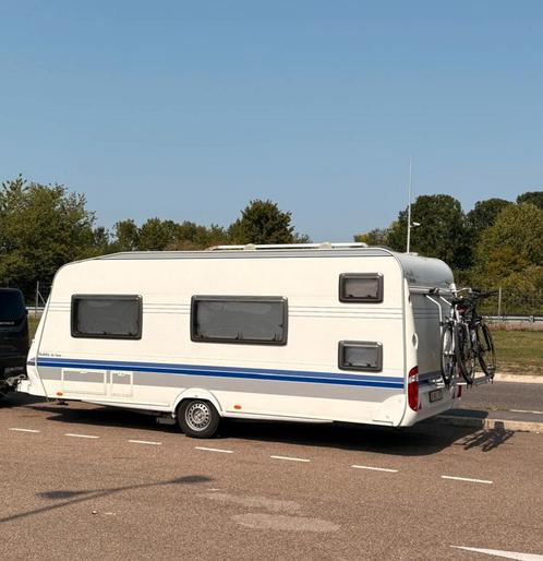 Luxe hobby-caravan - 500E - 2007, Caravans en Kamperen, Caravans, Particulier, Hobby, Douche, Fietsenrek, Luifel, Uitbouw voortent