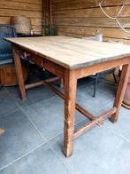 Massieve houten keukentafel, Huis en Inrichting, Tafels | Salontafels, Ophalen, Rechthoekig