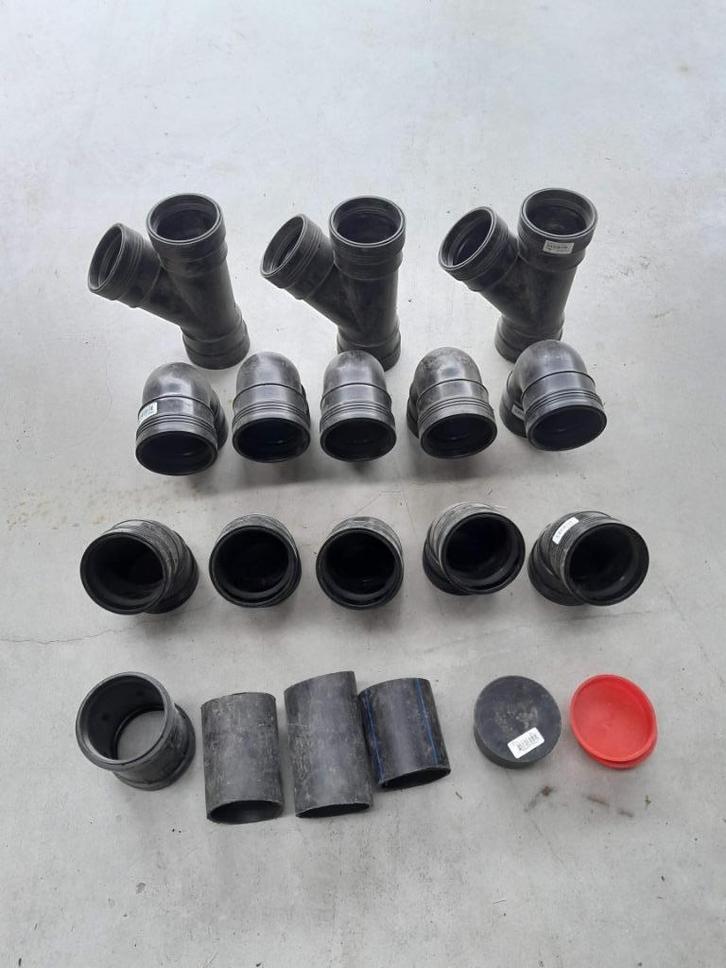 PP bochten dia 75,90,110 en 125, Doe-het-zelf en Bouw, Buizen en Afvoer, Nieuw, Bochten, Ophalen