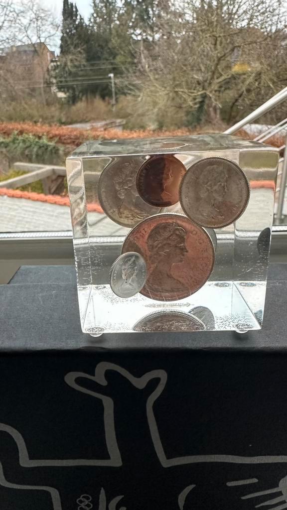 Silver Canadese munten in plexi 1966, Postzegels en Munten, Munten en Bankbiljetten | Verzamelingen, Munten, Ophalen of Verzenden