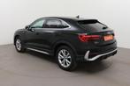 (1YDJ726) Audi Q3 Sportback, Auto's, Audi, Voorwielaandrijving, Zwart, Bedrijf, 5 deurs