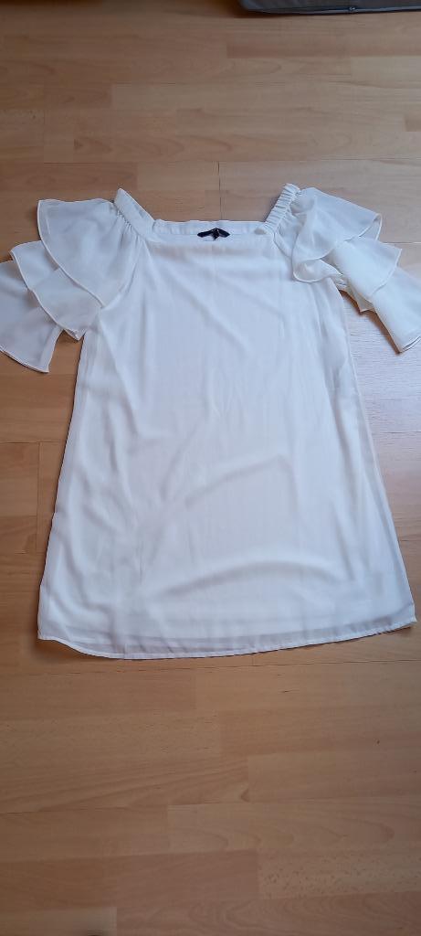 Witte zomerjurk, Kleding | Dames, Jurken, Nieuw, Maat 38/40 (M), Wit, Knielengte, Ophalen of Verzenden