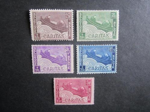 Timbres Belgique - N249 à 253 (x), Postzegels en Munten, Postzegels | Europa | België, Postfris, Frankeerzegel, Overig, Spoor van plakker