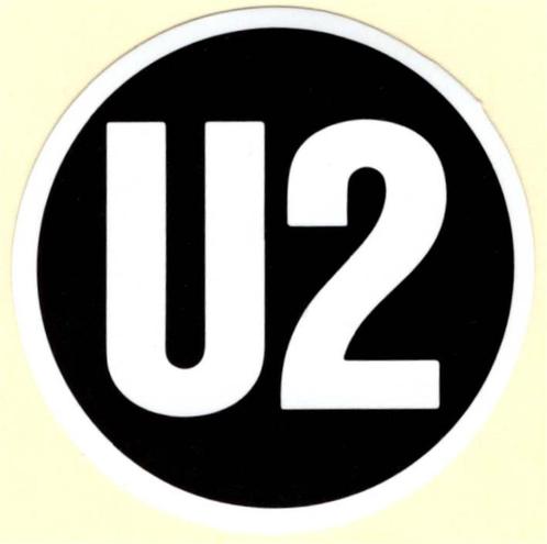 U2 sticker #2, Collections, Musique, Artistes & Célébrités, Neuf, Envoi