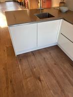 Moderne witte hoekkeuken Gedemonteerd Direct beschikbaar, Huis en Inrichting, Keuken | Complete keukens, Wit, Hoekkeuken, Graniet of Steen