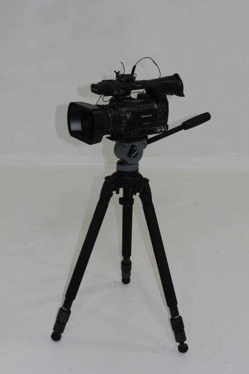 Panasonic HPX-160 + tripod miller ds10 + sennheiser G2, Audio, Tv en Foto, Videocamera's Digitaal, Gebruikt, Camera, Geheugenkaart