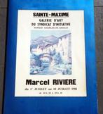 Vintage poster, 1981. Promotie voor kunstgalerij St-Maxime., Antiek en Kunst, Ophalen