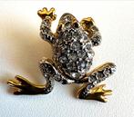 Kikkerbroche met strass, jaren 80, 3 cm, Tickets en Kaartjes