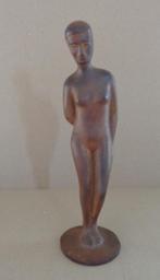 BELGISCHE SCHOOL / NAAKTE VROUW / SCULPTUUR METAAL / H=21cm, Antiek en Kunst, Ophalen of Verzenden