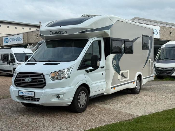 Chausson 708 - 170PK - Slechts : 19.500KM - AUTOMAAT*, Caravans en Kamperen, Mobilhomes, Bedrijf, tot en met 4, Half-integraal