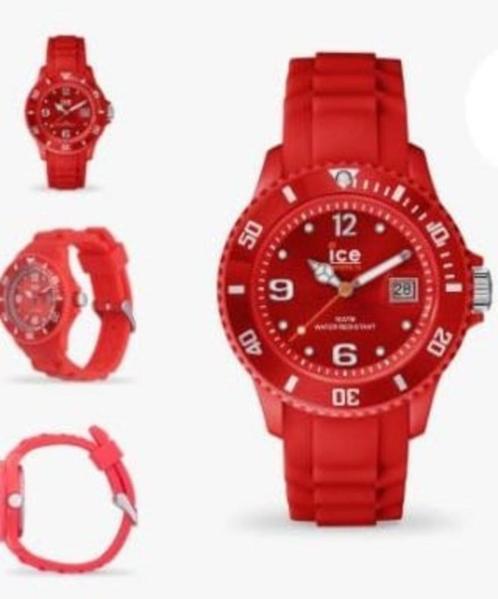 Ice-Watch rood, Handtassen en Accessoires, Horloges | Dames, Nieuw, Polshorloge, Swatch, Overige materialen, Ophalen of Verzenden