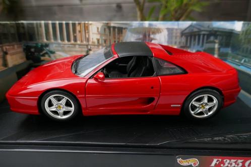UNIEK : Hotwheels 1/18 Ferrari F355 GTS, Hobby en Vrije tijd, Modelauto's | 1:18, Gebruikt, Auto, Hot Wheels, Ophalen of Verzenden