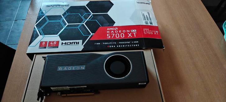 RX5700XT RX 5700XT 8G GDDR6 saffierradeon, Computers en Software, Videokaarten, AMD, PCI, GDDR6, Ophalen of Verzenden