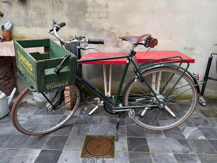 Herenfiets Achielle 'Jules' - Mosgroen 57cm, Fietsen en Brommers, Fietsen | Heren | Herenfietsen, Gebruikt, Overige merken, 57 tot 61 cm