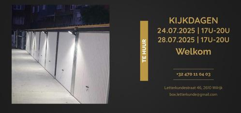 TE HUUR garage, opslagruimte en/of berging voor fiets, moto, Immo, Garages en Parkeerplaatsen, Antwerpen (stad)