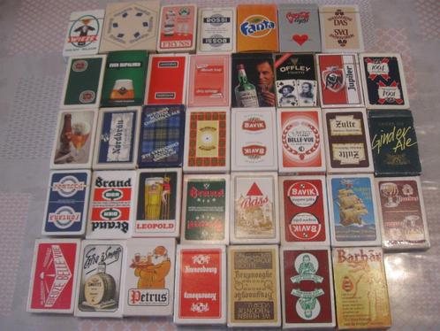 Mooi lot speelkaarten Dranken reclame - 38 stuks, Verzamelen, Speelkaarten, Jokers en Kwartetten, Zo goed als nieuw, Speelkaart(en)