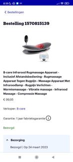 Rugmassage toestel, Sport en Fitness, Massageproducten, Apparaat, Zo goed als nieuw, Ophalen