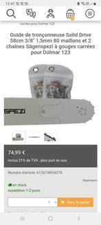 Geleider van 58 cm + 2 vierkante kettingen, Ophalen