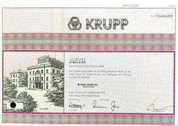 Krupp 1992 beschikbaar voor biedingen