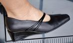 Zwarte lederen schoenen Torfs, maat 39.  Slechts 1x gedragen, Torfs, Schoenen met lage hakken, Zo goed als nieuw, Zwart