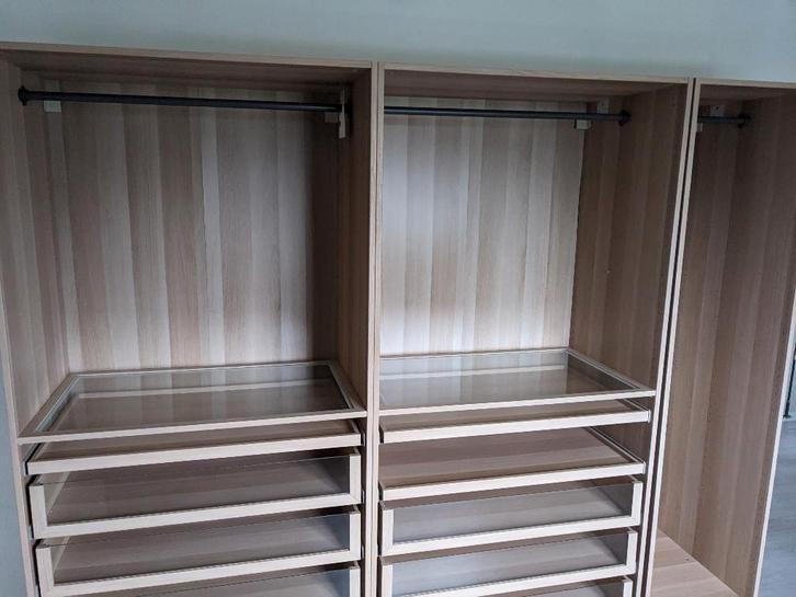 IKEA PAX Kastenwand - Dressing met lades - Wit eik, Huis en Inrichting, Kasten | Kleerkasten, Zo goed als nieuw, 200 cm of meer