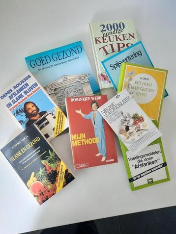 9 boeken over VOEDING, voedselkeuzes, VERMAGEREN !!! beschikbaar voor biedingen