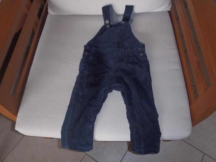 marineblauwe fluwelen jumpsuit maat 74 - Tape à l'oeil, Kinderen en Baby's, Babykleding | Maat 74, Zo goed als nieuw, Jongetje