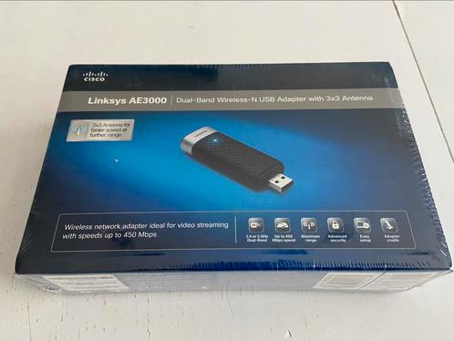 Linksys AE3000 Dual-Band Wireless-N USB Adaptor, Computers en Software, Netwerkkaarten, Ophalen of Verzenden