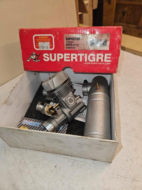 Supertigre GS 45, Hobby en Vrije tijd, Modelbouw | Radiografisch | Vliegtuigen, Zo goed als nieuw, Nitro, RTF (Ready to Fly), Ophalen of Verzenden