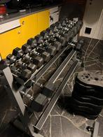 Dumbbellrek + dumbbells etc .., Sport en Fitness, Fitnessmaterialen, Ophalen, Zo goed als nieuw, Dumbbell