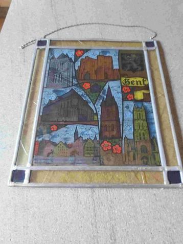 Glasraam Gent Vlaanderen Strop Burcht Stad Karel Keizer beschikbaar voor biedingen