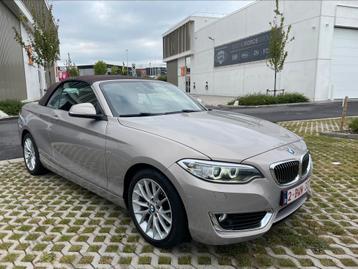 BMW 220 d Cabriolet * 82.000 km * 2015 * euro 6b, Cuir, Euro 6, Entreprise, Cabriolet