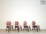 Vier vintage eetkamerstoelen - Louis van Teeffelen, Antiek en Kunst, Ophalen