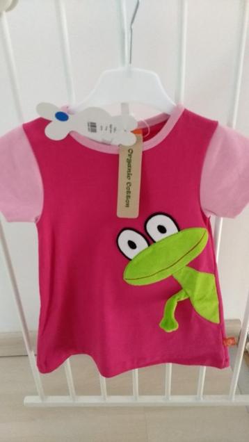 NIEUW Lipfish Nachtkleed kikker mt 74-80 ADA Organic cotton