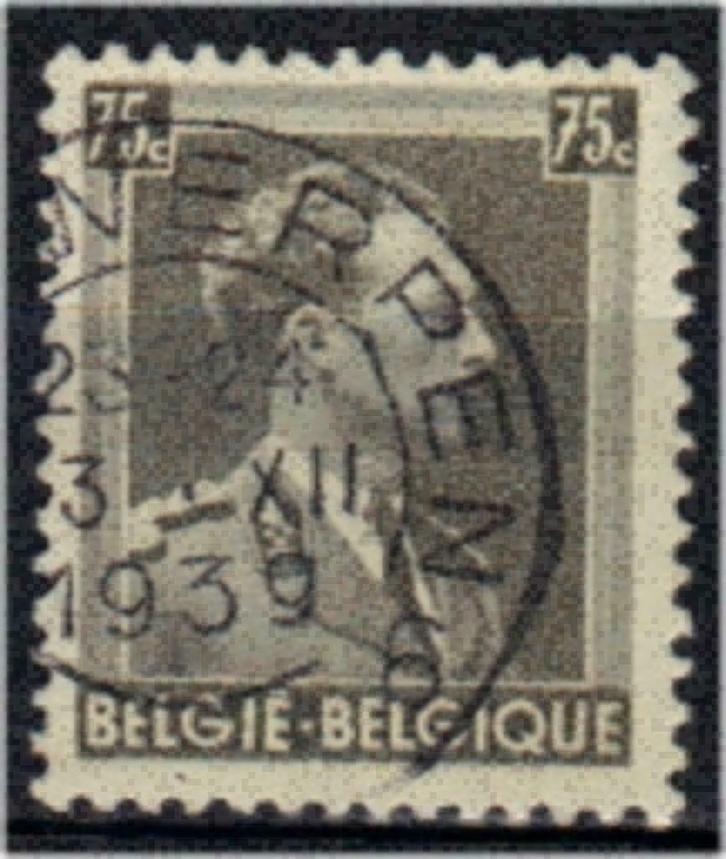 Belgie 1938 - Yvert/OBP 480 - Leopold III - 75 c. Licht (ST), Postzegels en Munten, Postzegels | Europa | België, Koninklijk huis