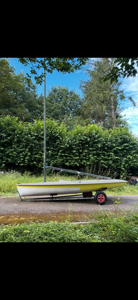 Splash wedstrijd zeilboot te koop, incl strandkar, Watersport en Boten, Open zeilboten, Gebruikt, Polyester, Ophalen