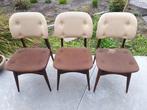 Retro design stoelen, Drie, Gebruikt, Ophalen of Verzenden, Hout