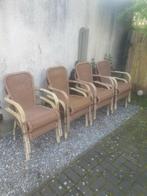 À vendre un lot de 8 chaises de patio à ossature métallique , Jardin & Terrasse, Enlèvement