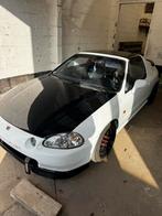 Honda CRX Del Sol 1996, Auto's, Honda, Zwart, 1590 cc, Leder, Handgeschakeld