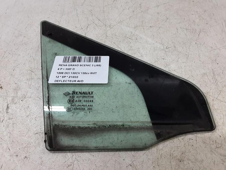 PORTIERRUIT RECHTS VOOR Renault Grand Scénic III (JZ), Auto-onderdelen, Ruiten en Toebehoren, Renault, Gebruikt