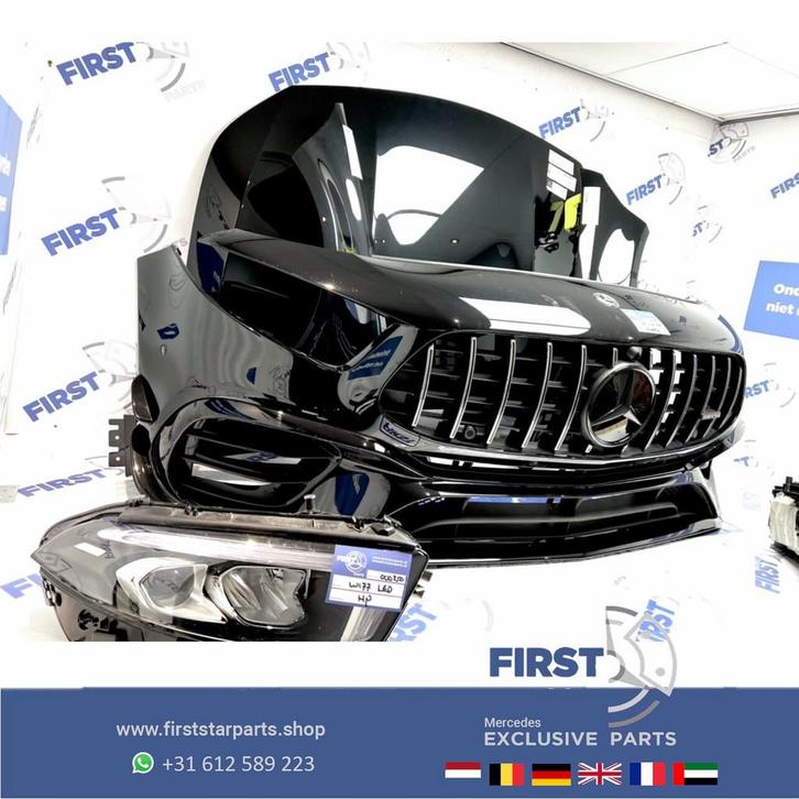 2023 W177 V177 A45S AMG VOORKOP AERO ZWART A Klasse 2020 A45, Auto-onderdelen, Carrosserie, Bumper, Mercedes-Benz, Achter, Gebruikt