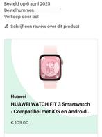 Huawei smart watch GT3 met screenprotector en laadkabel vrou, Ophalen of Verzenden, Stappen