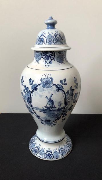 Beau vase à couvercle de Delft - très bon état - 32 cm