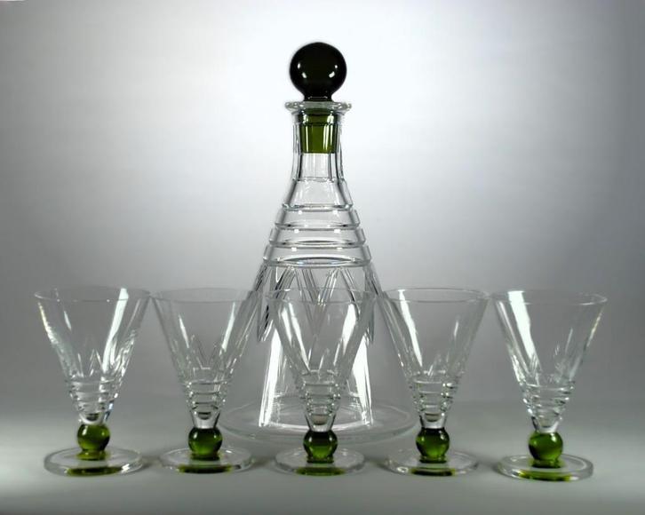 Val Saint Lambert - Servies Iman - VSL - Val St Lambert, Antiek en Kunst, Antiek | Glaswerk en Kristal, Ophalen of Verzenden